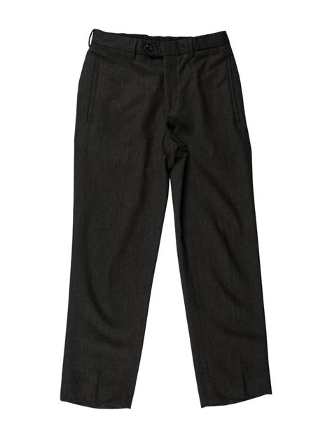 prada woolen trousers men|Prada reflective pants.